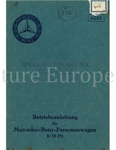 1926 MERCEDES BENZ 8/38PK INSTRUCTIEBOEKJE DUITS