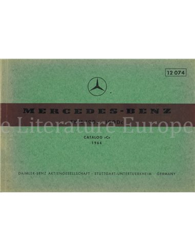 1964 MERCEDES BENZ 190 c | 190 Dc PARTS CATALOG MULTI