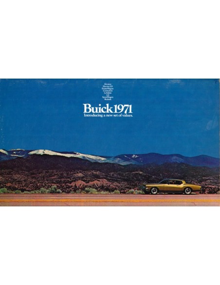 1971 BUICK PROGRAMMA BROCHURE ENGELS (USA)