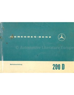 1967 MERCEDES BENZ 200 D (W110) INSTRUCTIEBOEKJE DUITS