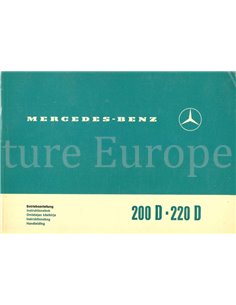 1971 MERCEDES BENZ 200 D/8 | 220 D/8 BETRIEBSANLEITUNG MULTI