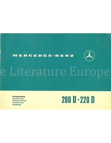 1971 MERCEDES BENZ 200 D/8 | 220 D/8 OWNERS MANUAL MULTI