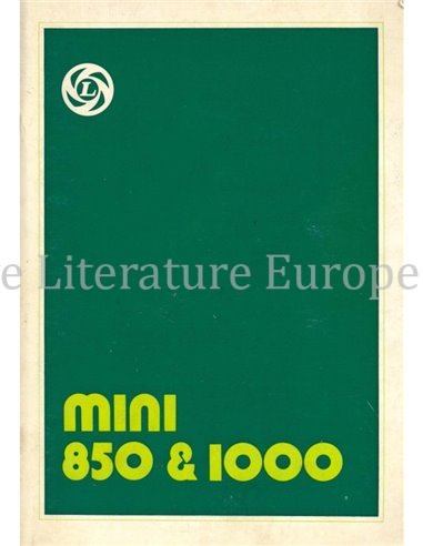 1976 MINI 850 | 1000 OWNERS MANUAL DUTCH