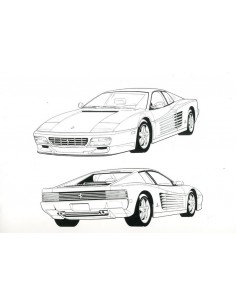 1992 FERRARI TESTAROSSA INSTRUCTIEBOEKJE 667/91 USA UITGAVE 2