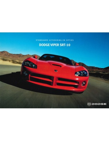 2005 DODGE VIPER SRT-10 PROSPEKT NIEDERLÄNDISCH