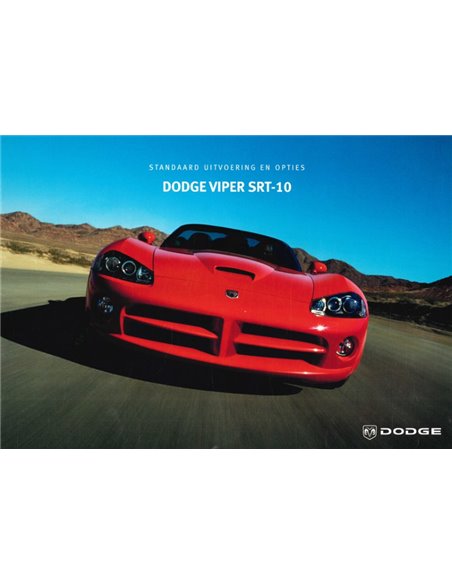 2005 DODGE VIPER SRT-10 PROSPEKT NIEDERLÄNDISCH