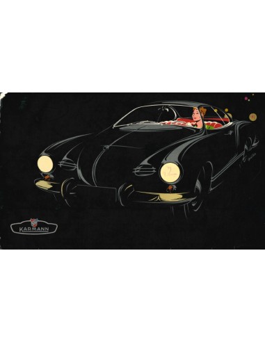 1956 VOLKSWAGEN KARMANN GHIA BROCHURE GERMAN