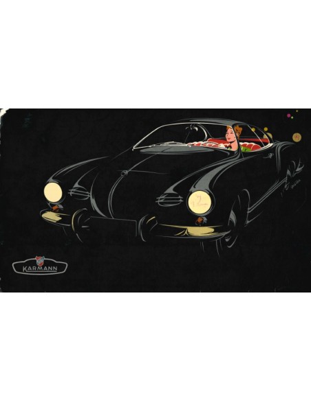 1956 VOLKSWAGEN KARMANN GHIA BROCHURE GERMAN