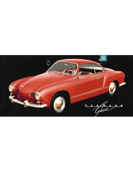 1957 VOLKSWAGEN KARMANN GHIA PROSPEKT DEUTSCH