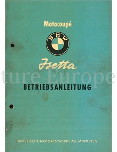 1956 BMW ISETTA BETRIEBSANLEITUNG 
