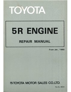 1980 TOYOTA CROWN | DYNA | STOUT | TOYOACE (5R) MOTOR WERKSTATTHANDBUCH ENGLISCH