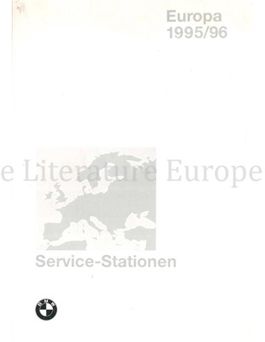 1995/1996 BMW SERVICE STATIONS EUROPE HANDBOOK
