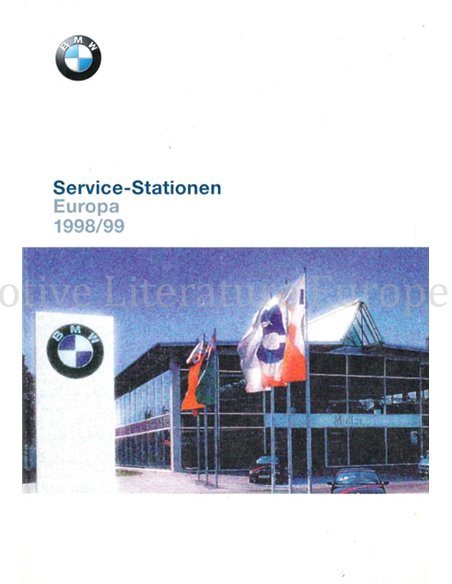1998/1999 BMW SERVICE DEALERS EUROPA HANDBOEK