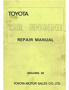 1971 TOYOTA MOTOR WERKPLAATSHANDBOEK ENGELS