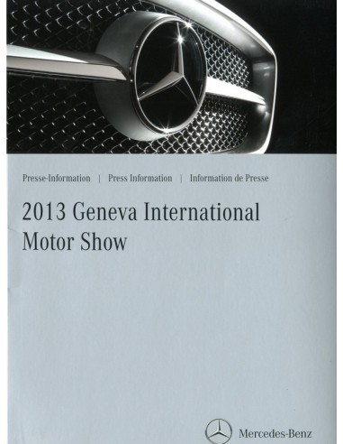 2013 MERCEDES BENZ GENEVE PROGRAMMA PERSMAP ENGELS