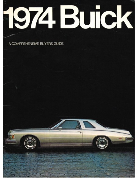 1974 BUICK PROGRAMMA BROCHURE ENGELS (USA)