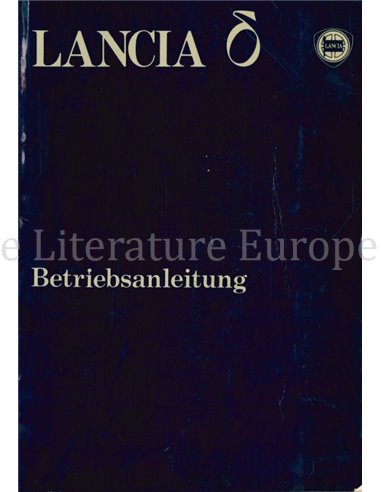 1980 LANCIA DELTA INSTRUCTIEBOEKJE DUITS