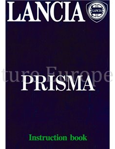 1984 LANCIA PRISMA INSTRUCTIEBOEKJE ENGELS