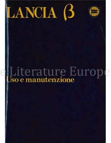 1979 LANCIA BETA BETRIEBSANLEITUNG ITALIENISCH