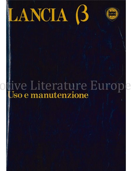 1979 LANCIA BETA INSTRUCTIEBOEKJES ITALIAANS