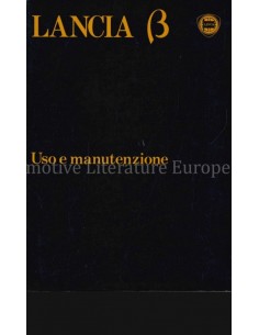1980 LANCIA BETA OWNERS MANUAL ITALIAN