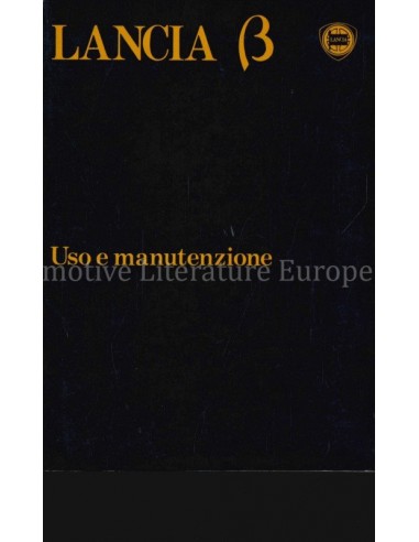 1980 LANCIA BETA INSTRUCTIEBOEKJES ITALIAANS