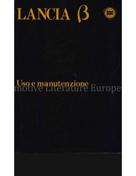 1980 LANCIA BETA INSTRUCTIEBOEKJES ITALIAANS