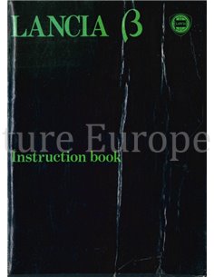 1980 LANCIA BETA BETRIEBSANLEITUNG ENGLISCH