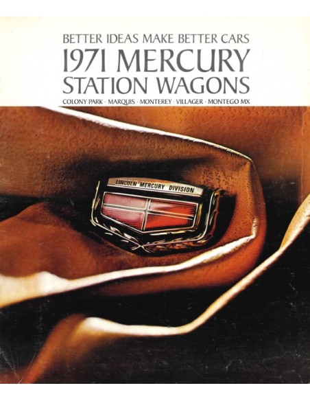 1971 MERCURY STATION WAGONS PROGRAMMA BROCHURE ENGELS (USA)