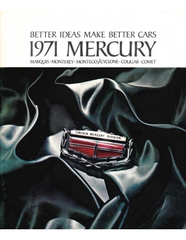 1971 MERCURY PROGRAMMA BROCHURE ENGELS (USA)