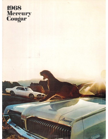 1968 MERCURY COUGAR BROCHURE ENGLISH (US)