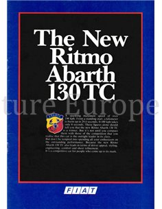1983 FIAT RITMO ABARTH 130 TC BROCHURE ENGELS