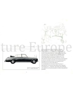 1968 ROLLS ROYCE | BENTLEY PROGRAMMA BROCHURE FRANS 2