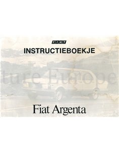 1983 FIAT ARGENTA INSTRUCTIEBOEKJE NEDERLANDS