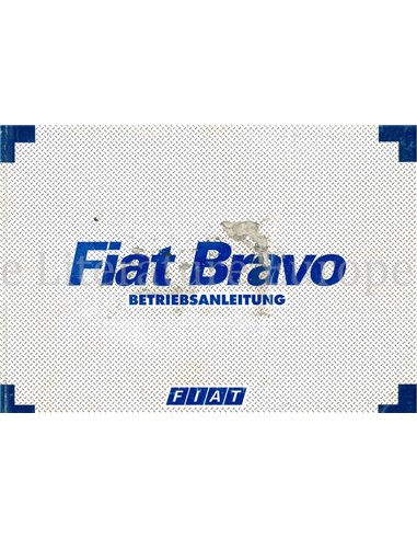 1995 FIAT BRAVO INSTRUCTIEBOEKJE DUITS