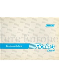 1984 FIAT FIORINO DIESEL BETRIEBSANLEITUNG DEUTSCH