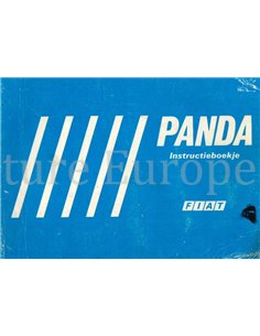 1990 FIAT PANDA INSTRUCTIEBOEKJE NEDERLANDS