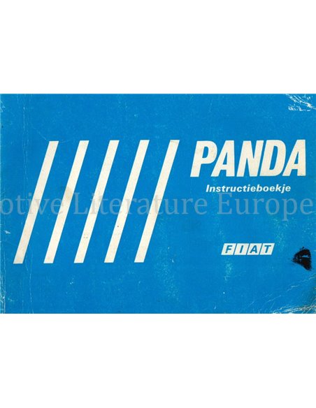 1990 FIAT PANDA BETRIEBSANLEITUNG NIEDERLÄNDISCH