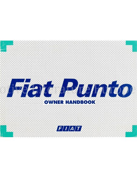 1995 FIAT PUNTO OWNERS MANUAL ENGLISH