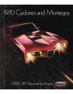 1970 MERCURY CYCLONE | MONTEGO BROCHURE ENGELS (USA)