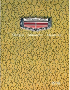 1969 MERCURY PROGRAMM PROSPEKT ENGLISCH (USA)