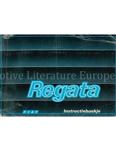 1986 FIAT REGATA INSTRUCTIEBOEKJE NEDERLANDS