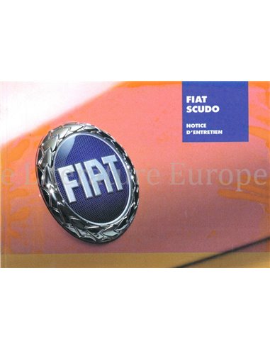 2007 FIAT SCUDO INSTRUCTIEBOEKJE FRANS