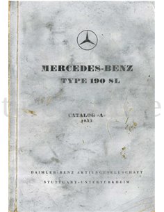 1955 MERCEDES BENZ 190 SL ONDERDELENHANDBOEK DUITS