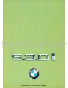 1975 BMW 5 SERIES BROCHURE ENGLISH (US)