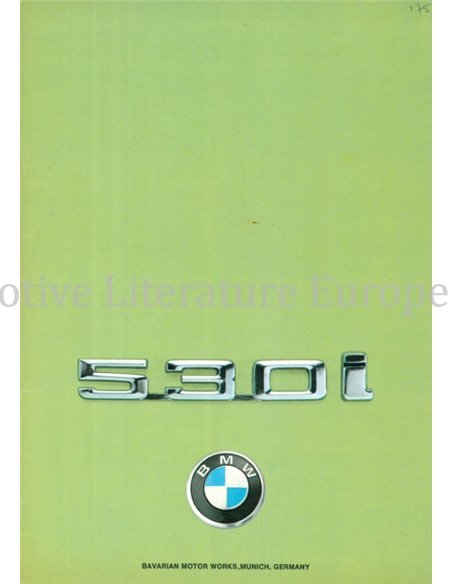 1975 BMW 5ER PROSPEKT ENGLISCH (USA)