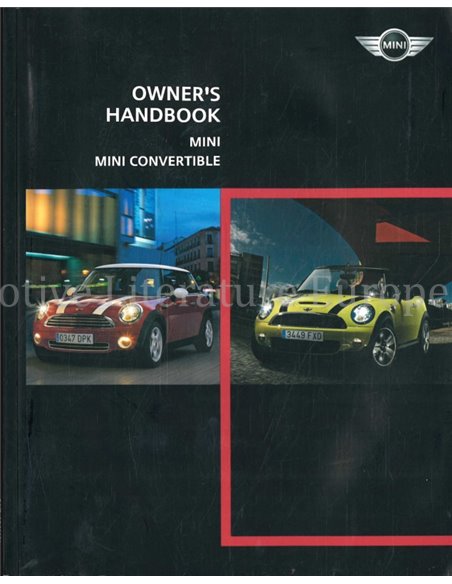 2009 MINI | CABRIO OWNERS MANUAL ENGLISH