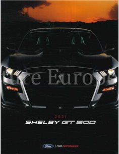 2021 FORD MUSTANG SHELBY GT500 BROCHURE ENGELS (USA)