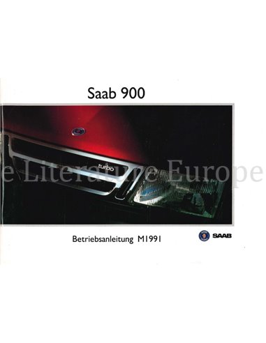 1991 SAAB 900 BETRIEBSANLEITUNG DEUTSCH