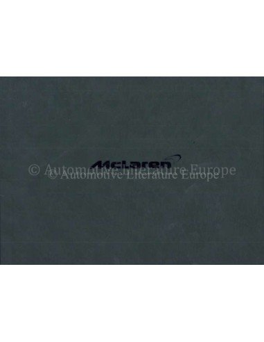 2011 MCLAREN MP4-12C HARDCOVER INSTRUCTIEBOEKJE DUITS